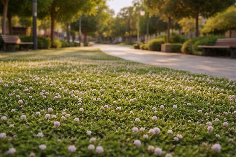 Cubre suelo Tiqui Tiqui (Phyla nodiflora) instalado
